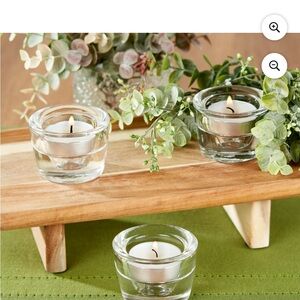 Mainstays Transparent Glass Tealight Holders